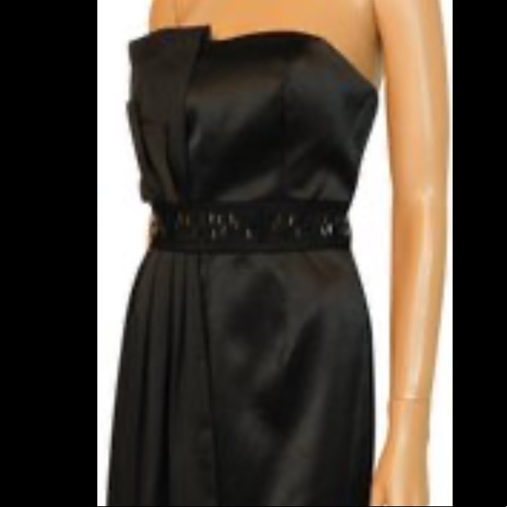 Gorgeous strapless black dress size 2